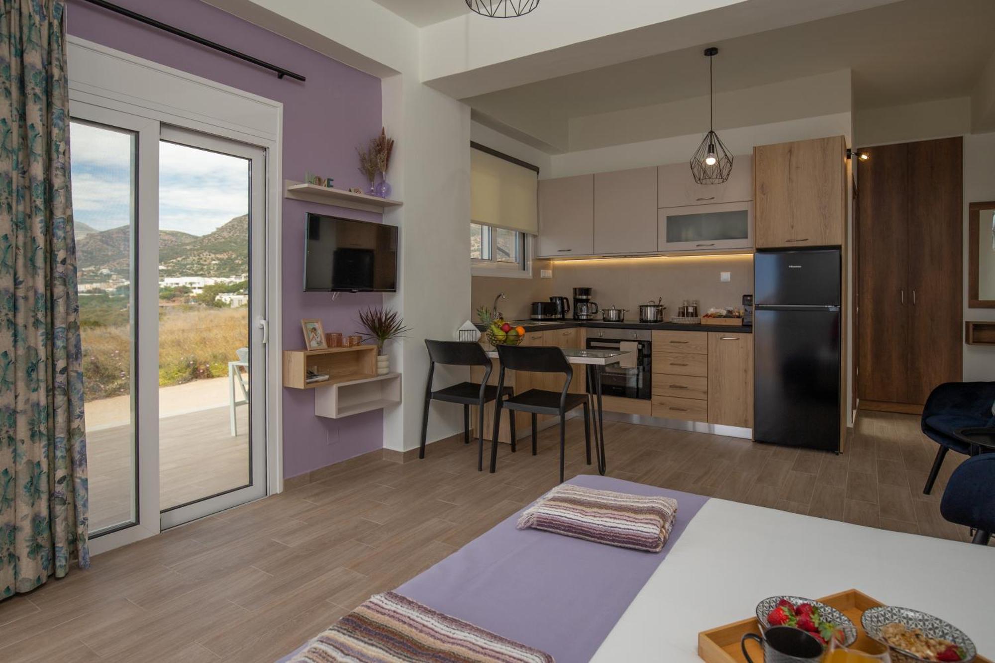 Studio Athena With Panoramic View Of Makrygialos Apartment Pilalímata Exterior foto